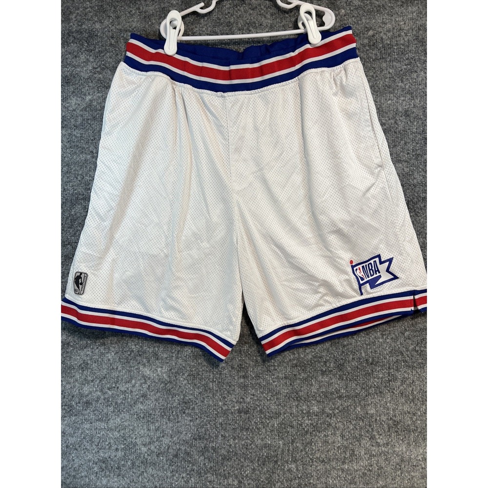 Y2K Style 1996-97 Philadelphia 76ers Mesh Basketball Shorts - Large(Unbranded)
